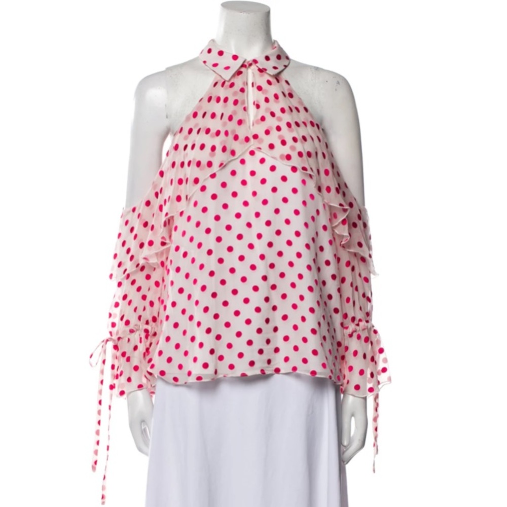 Alice + Olivia cold shoulder blouse